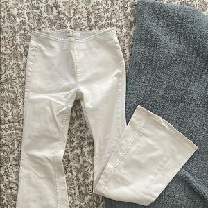 Free People White Flare Pants Classic Boot Cut Design